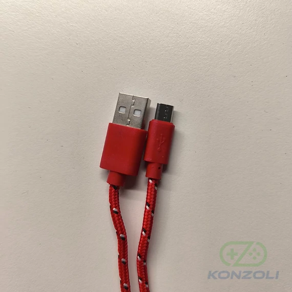 PlayStation 4 - Micro USB adatkábel (piros) 1 méter