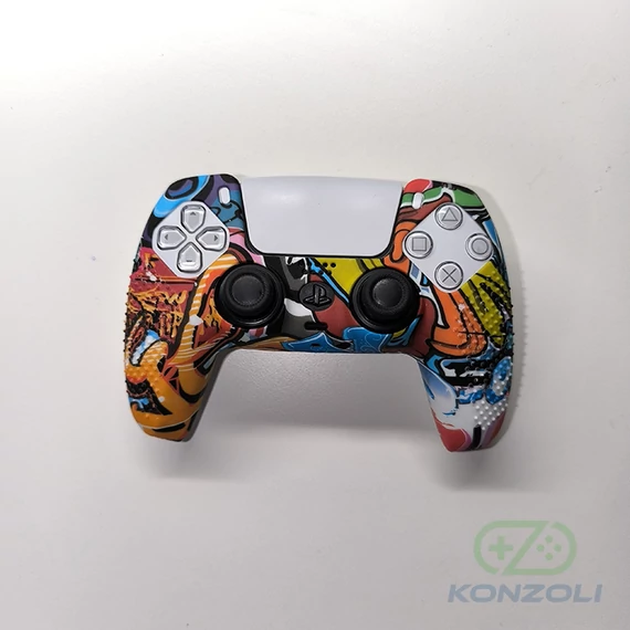 PlayStation 5 - DualSense kontroller szilikonosvédő graffity orange